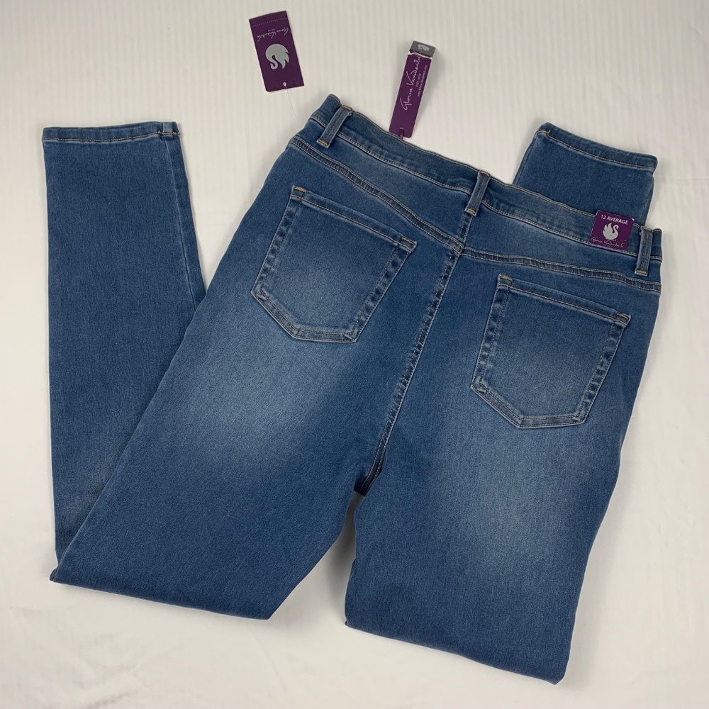 Gloria Vanderbilt Blue Skinny Jeans Women’s Size 12 Amanda Streetwear 90s Boho